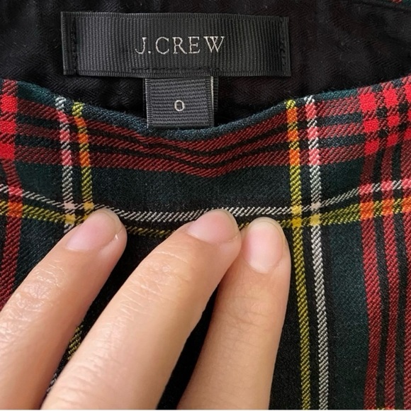J. Crew Martie Ankle Pants Stewart Plaid Size 0 - Picture 7 of 12
